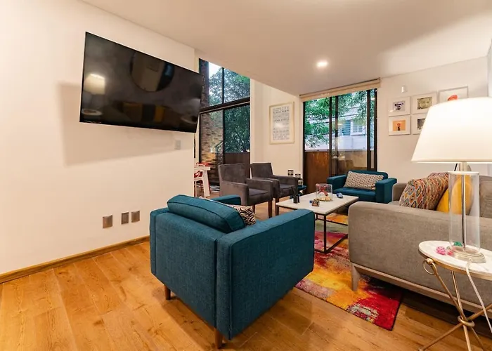 Stylish Loft In Roma Norte Near Dining And Cafes